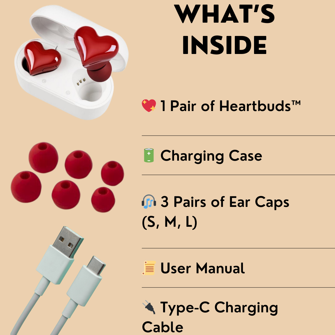 Heartbuds™ with Charging Case (USB-C)